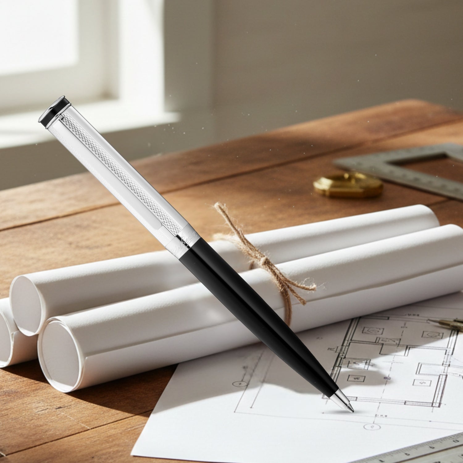 Waldmann Edelfeder Brilliant Black CT Ballpoint Pen 0147
