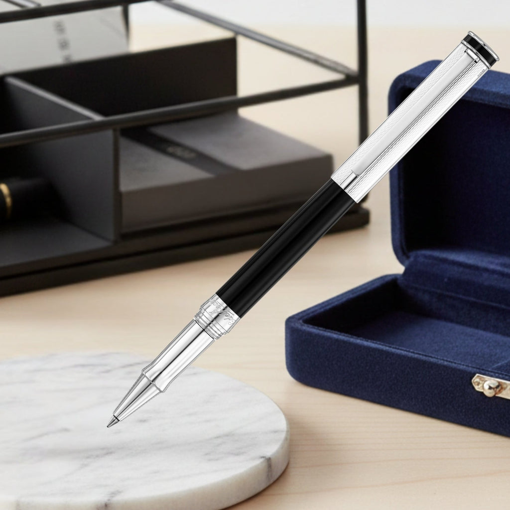Waldmann Edelfeder Brilliant Black CT Roller Ball Pen 0149