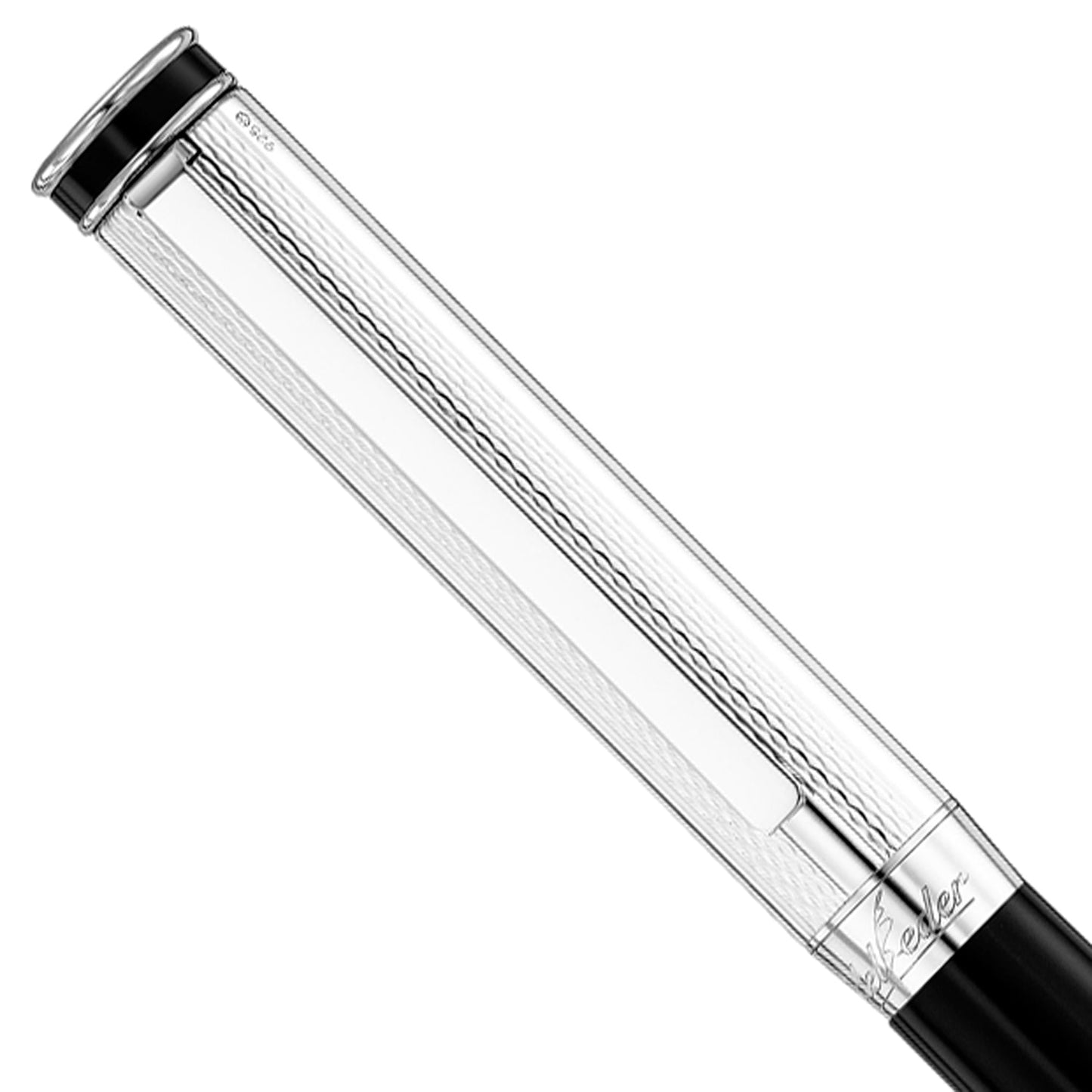 Waldmann Edelfeder Brilliant Black CT Roller Ball Pen 0149