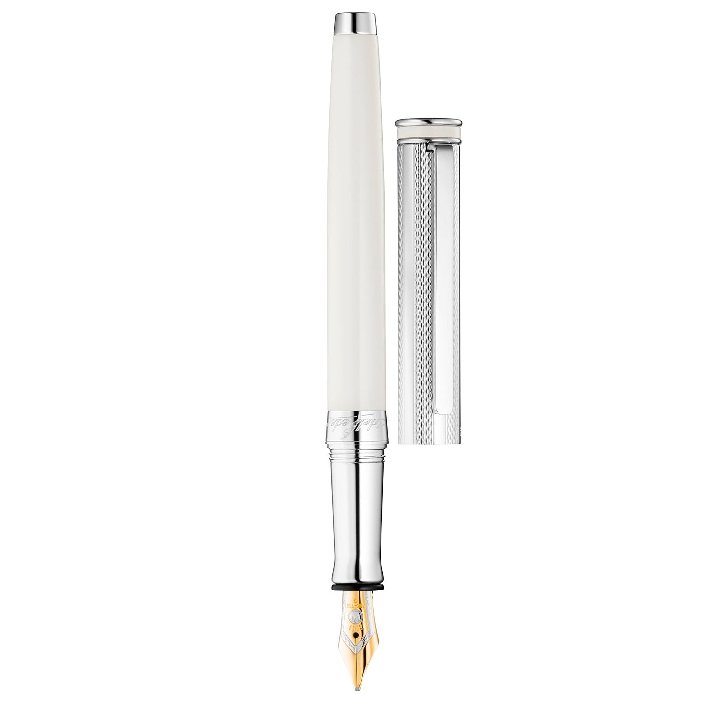 Waldmann Edelfeder Brilliant Champagne White CT 18CT Fountain Pen