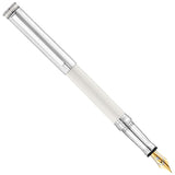 Waldmann Edelfeder Brilliant Champagne White CT 18CT Fountain Pen