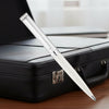 Waldmann Edelfeder Brilliant Champagne White CT Ballpoint Pen 0151