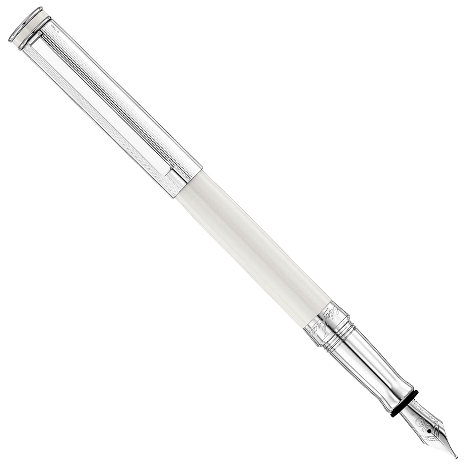 Waldmann Edelfeder Brilliant Champagne White CT Fountain Pen