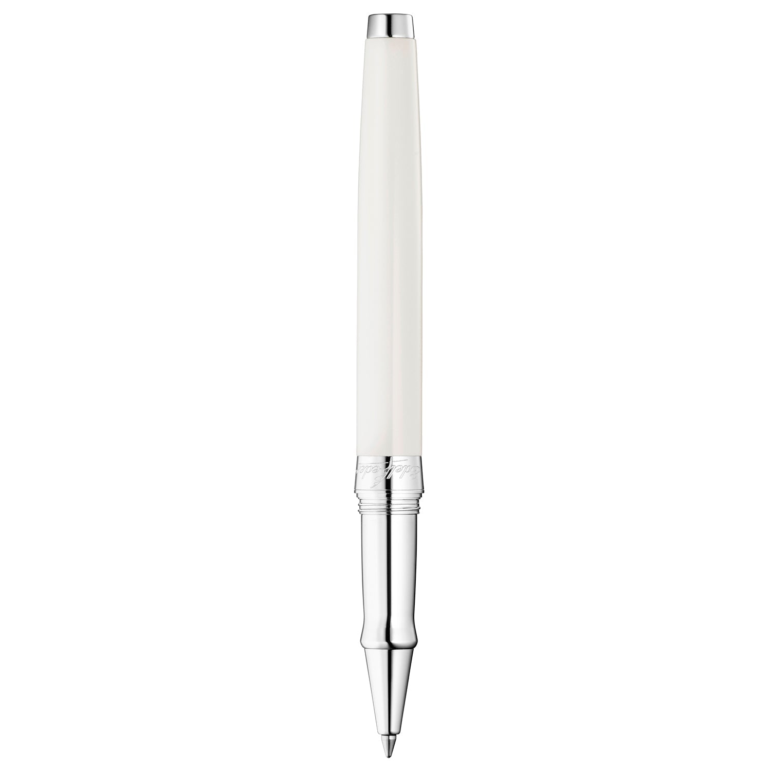Waldmann Edelfeder Brilliant Champagne White CT Roller Ball Pen 0153