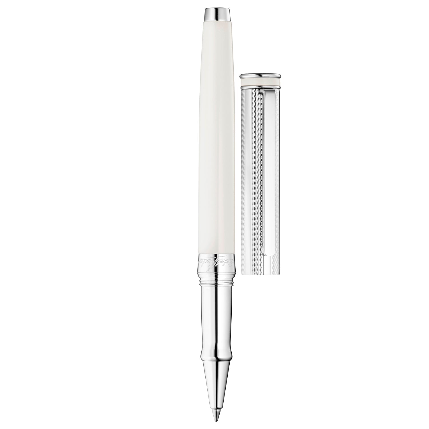 Waldmann Edelfeder Brilliant Champagne White CT Roller Ball Pen 0153