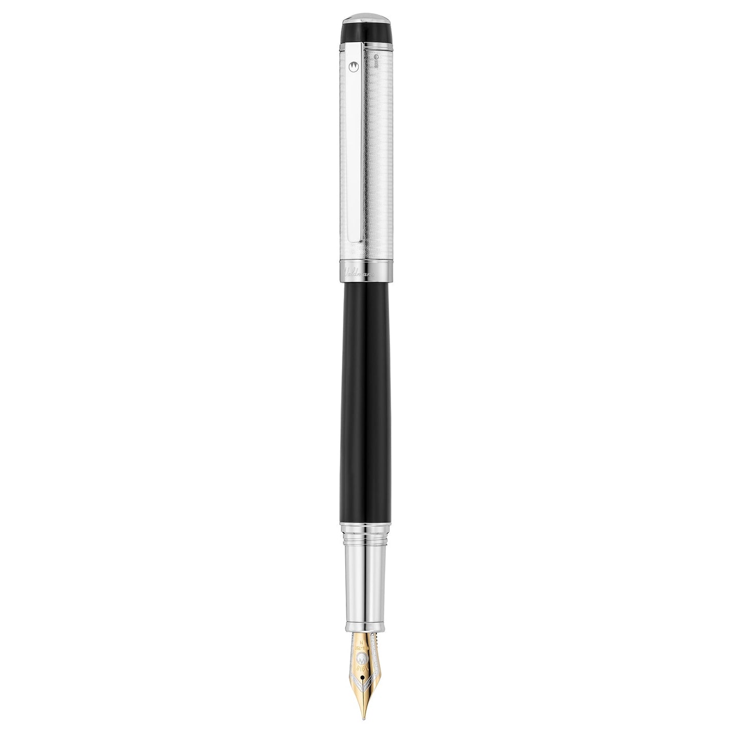 Waldmann Grandeur Black/Silver CT 18CT Fountain Pen