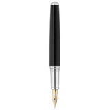 Waldmann Grandeur Black/Silver CT 18CT Fountain Pen