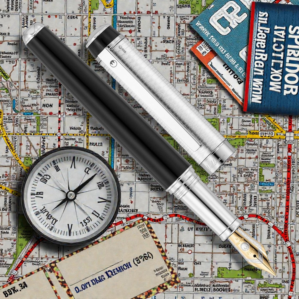 Waldmann Grandeur Black/Silver CT 18CT Fountain Pen