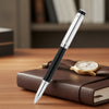 Waldmann Grandeur Black/Silver CT Roller Ball Pen 7764