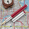 Waldmann Grandeur Burgundy/Silver CT 18CT Fountain Pen