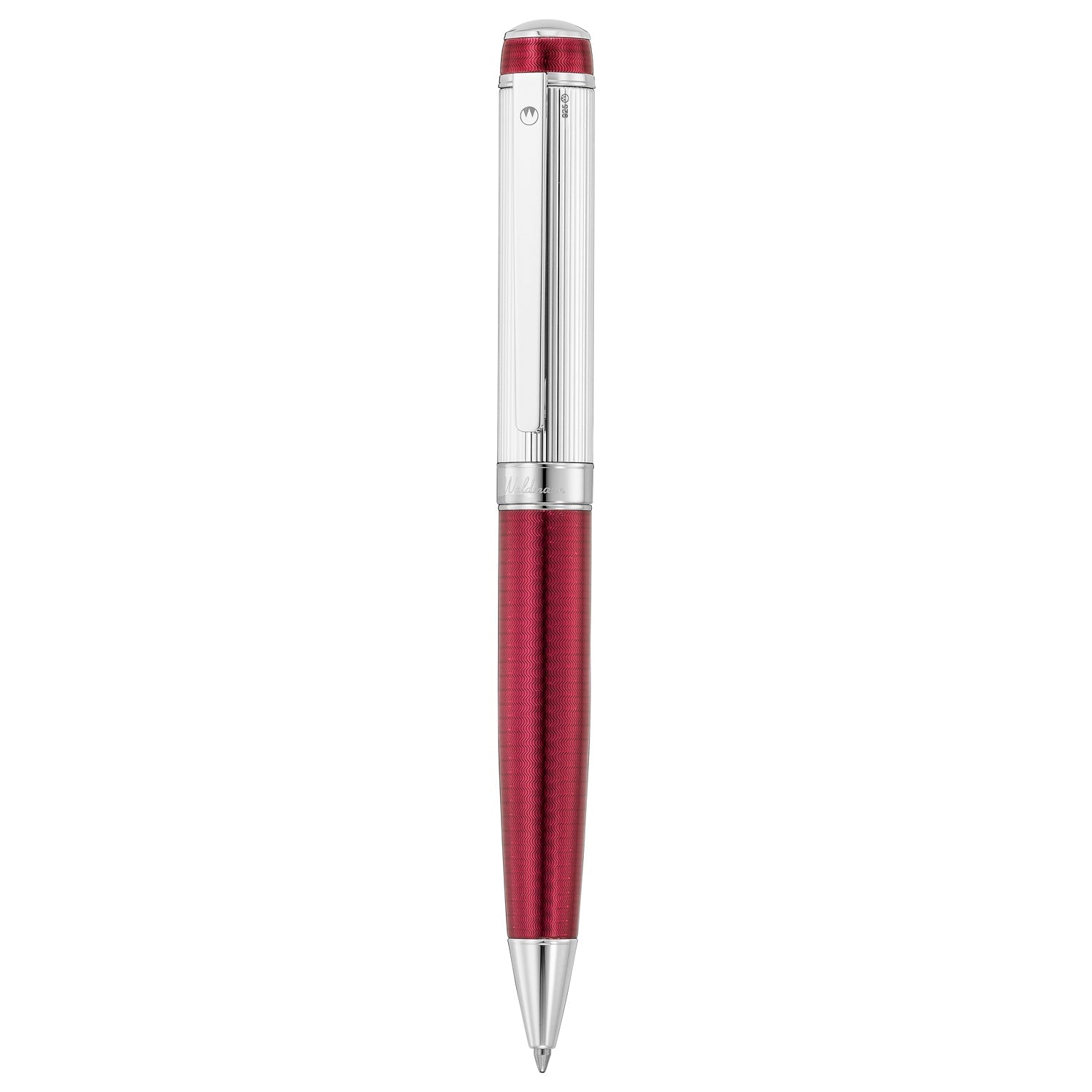Waldmann Grandeur Burgundy/Silver CT Ballpoint Pen 7808