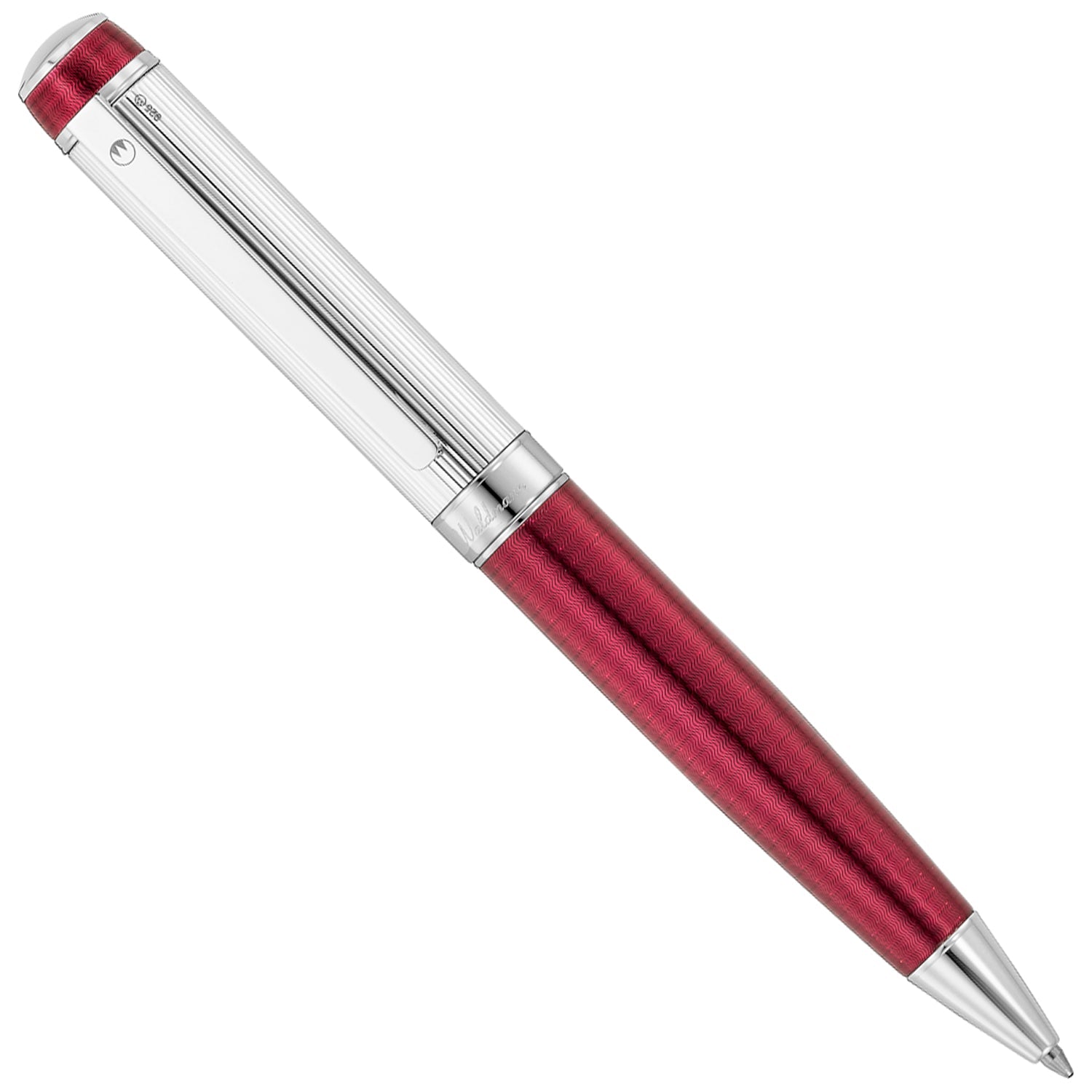 Waldmann Grandeur Burgundy/Silver CT Ballpoint Pen 7808