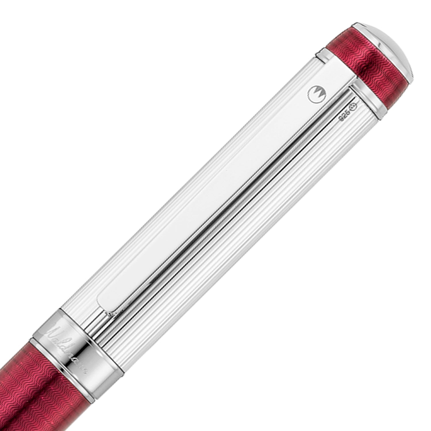 Waldmann Grandeur Burgundy/Silver CT Ballpoint Pen 7808