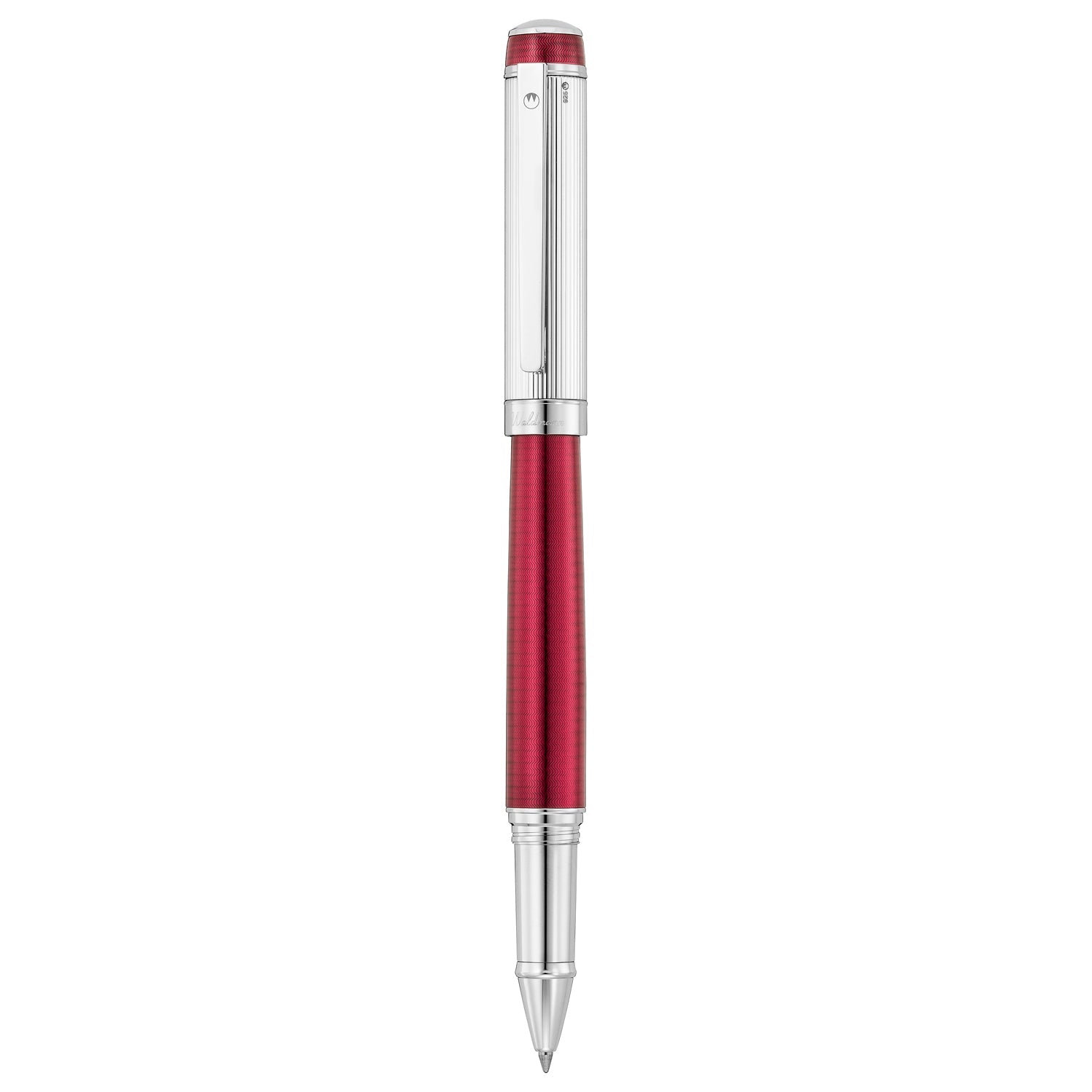 Waldmann Grandeur Burgundy/Silver CT Roller Ball Pen 7817