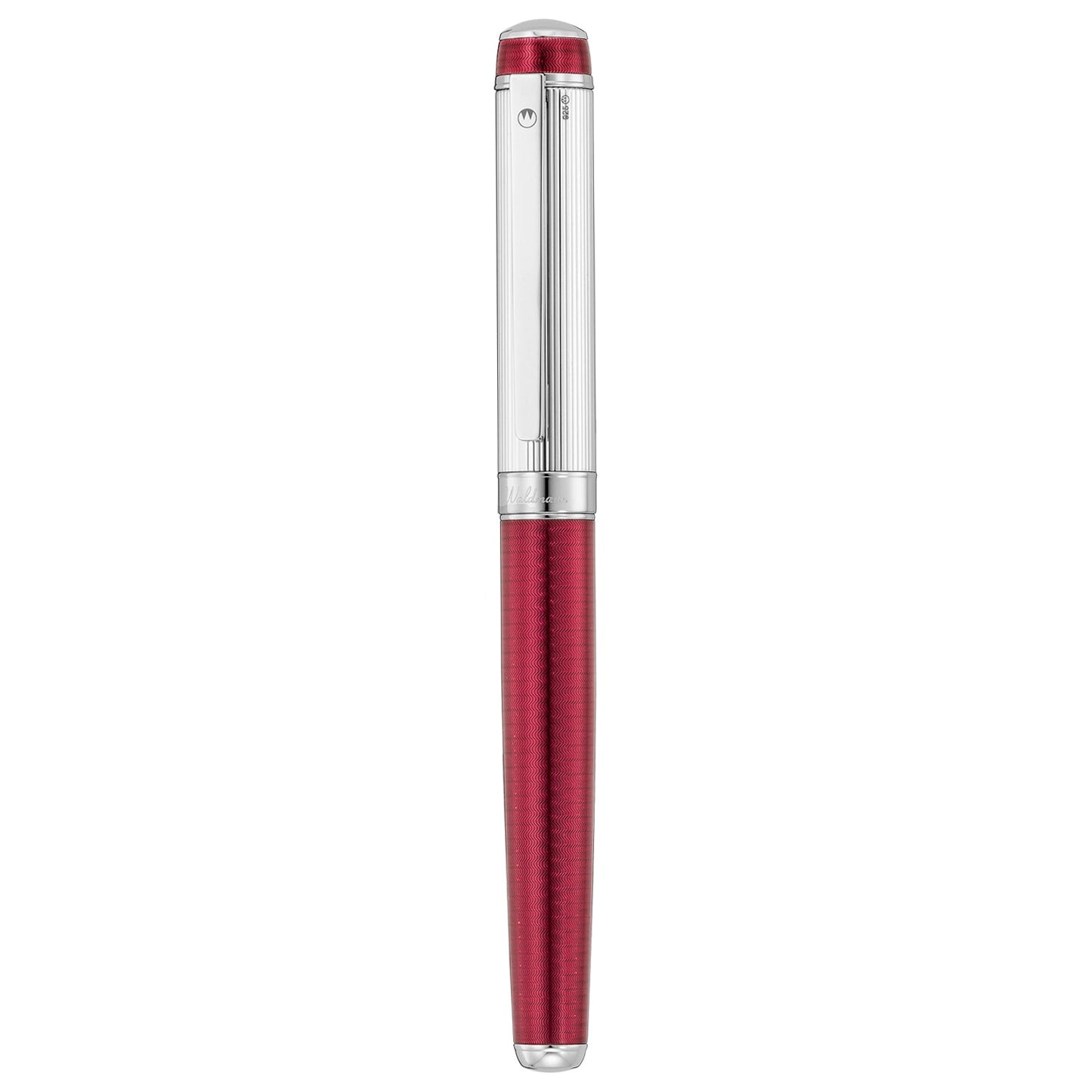 Waldmann Grandeur Burgundy/Silver CT Roller Ball Pen 7817