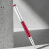 Waldmann Grandeur Burgundy/Silver CT Roller Ball Pen 7817
