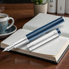 Waldmann Grandeur Ocean Blue/Silver CT Fountain Pen