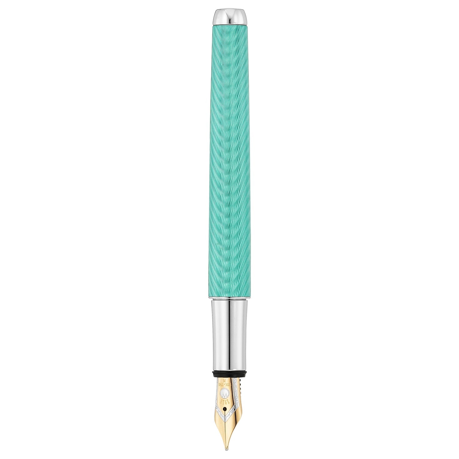 Waldmann Liberty Aquamarine CT 18CT Fountain Pen