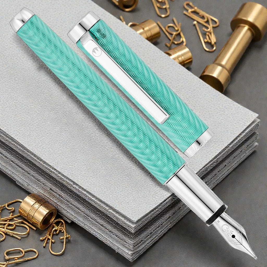 Waldmann Liberty Aquamarine CT Fountain Pen