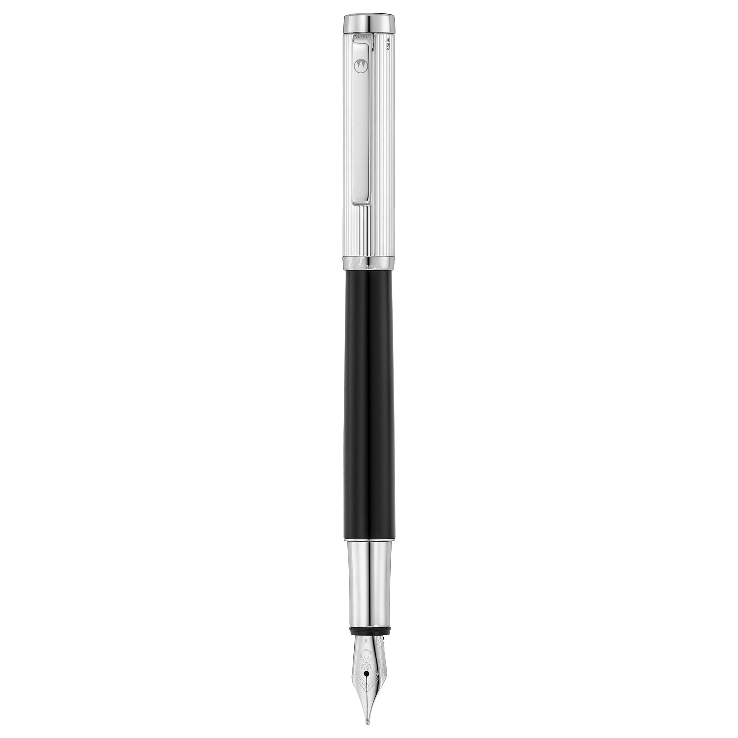 Waldmann Liberty Black/Silver CT Fountain Pen
