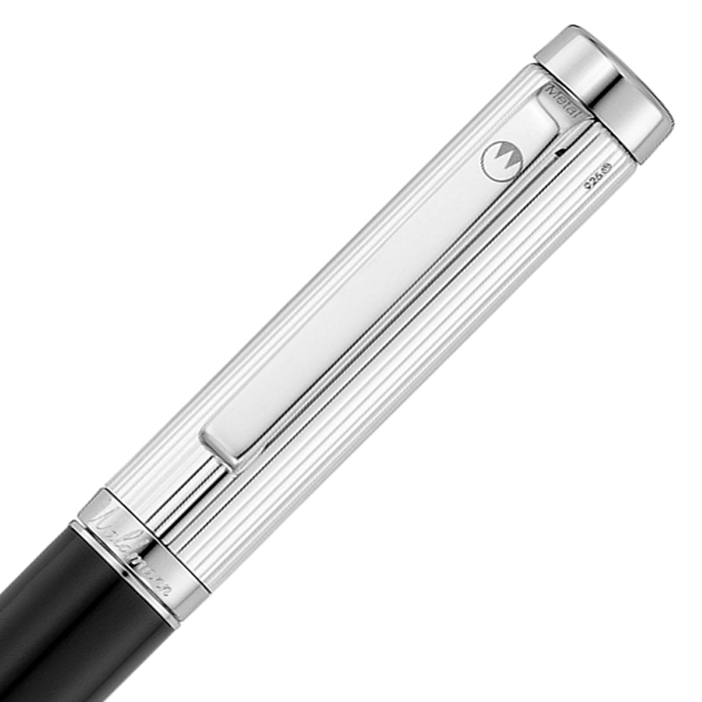 Waldmann Liberty Black/Silver CT Roller Ball Pen 6920