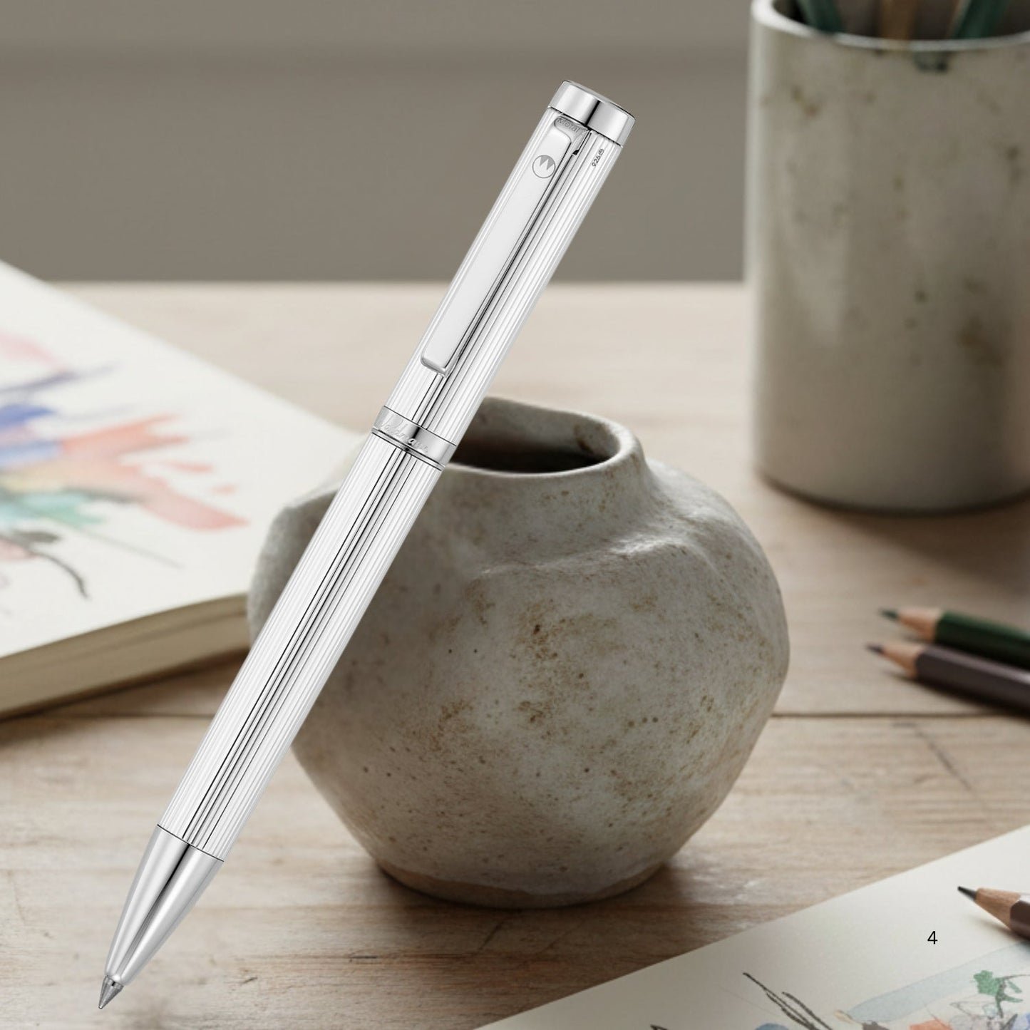 Waldmann Liberty Silver CT Roller Ball Pen 6929