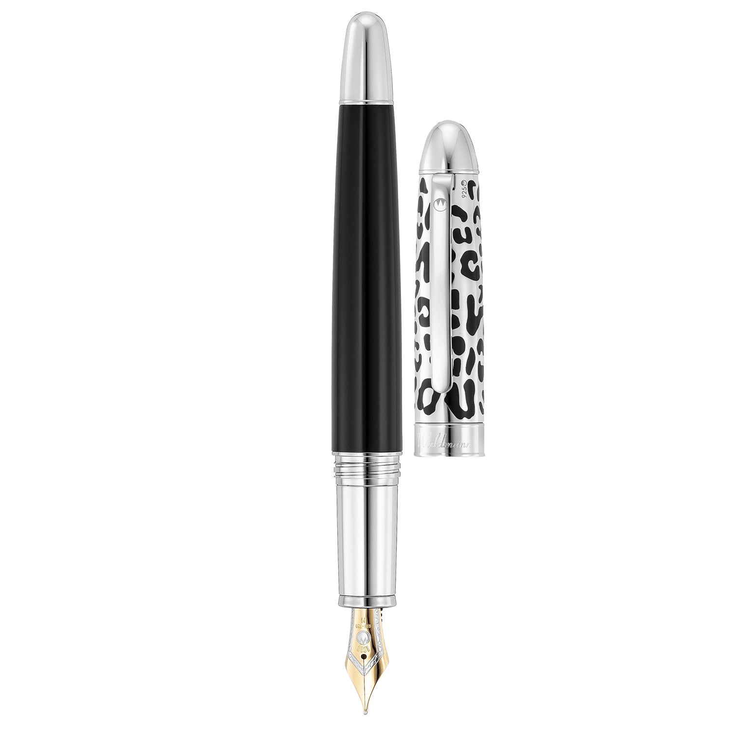 Waldmann Leopard Black CT 18CT Fountain Pen