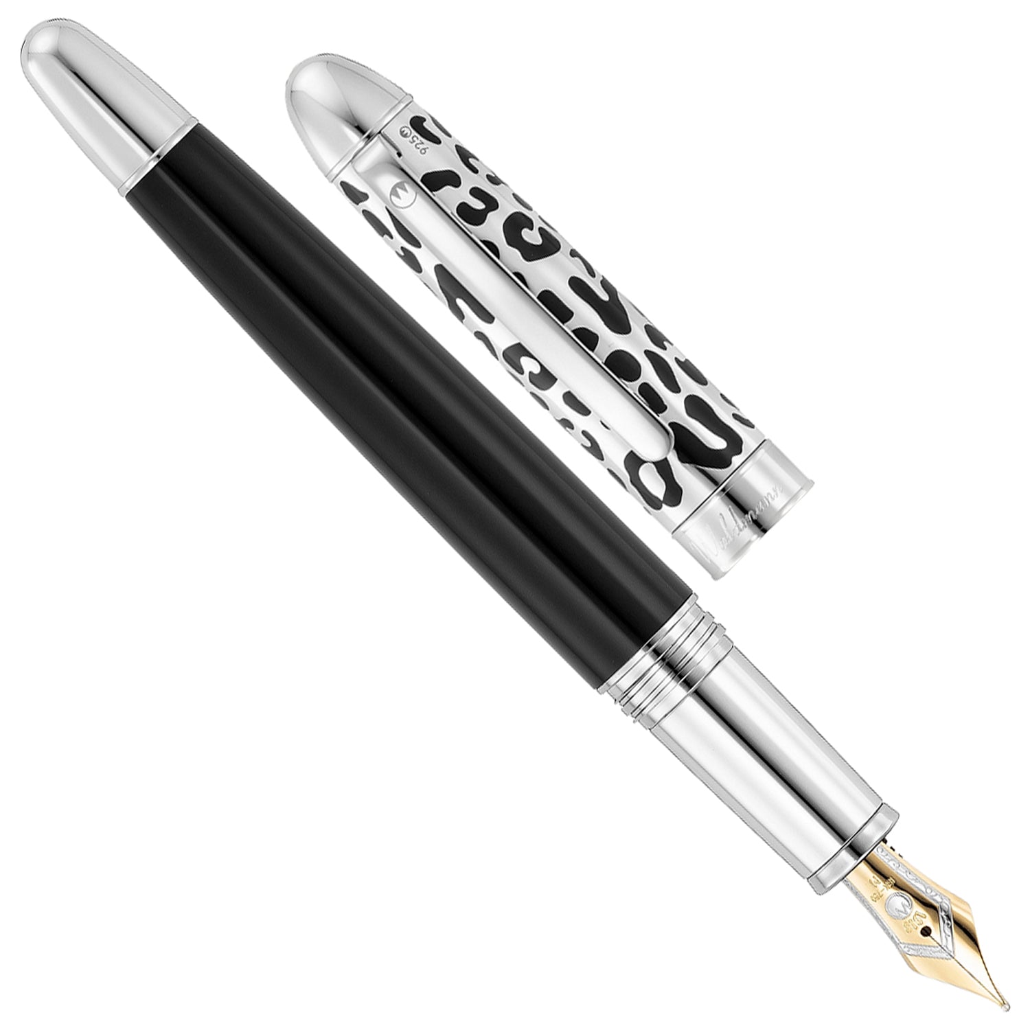Waldmann Leopard Black CT 18CT Fountain Pen