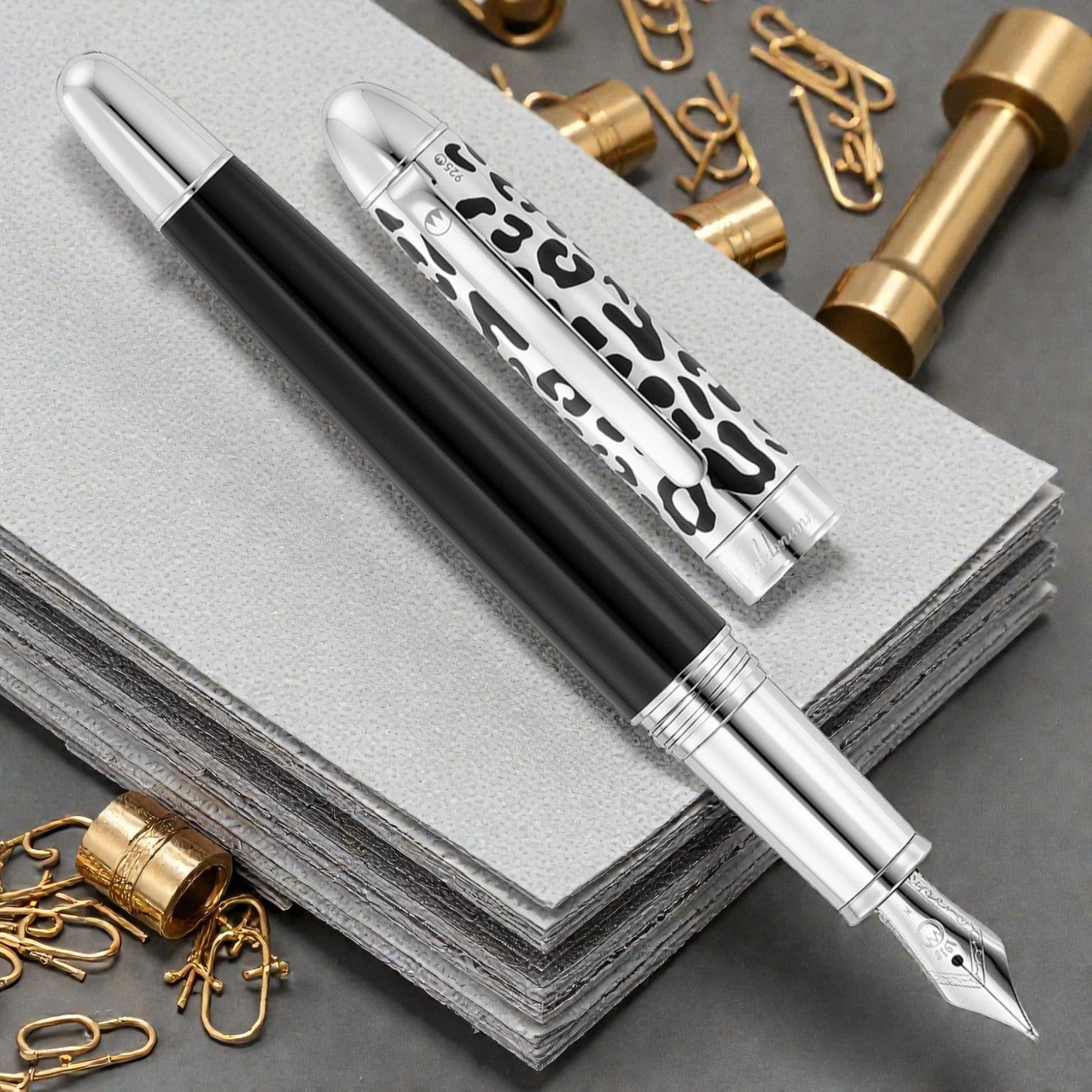 Waldmann Leopard Black CT Fountain Pen