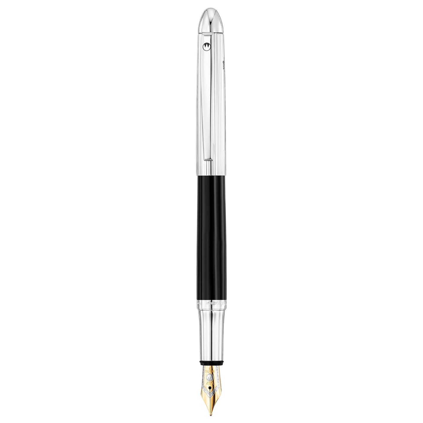 Waldmann Pocket Black/Silver CT 18CT Fountain Pen