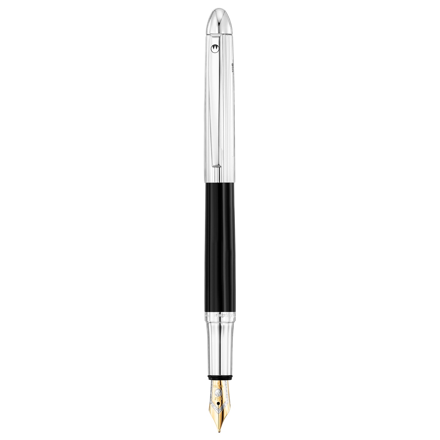 Waldmann Pocket Black/Silver CT 18CT Fountain Pen