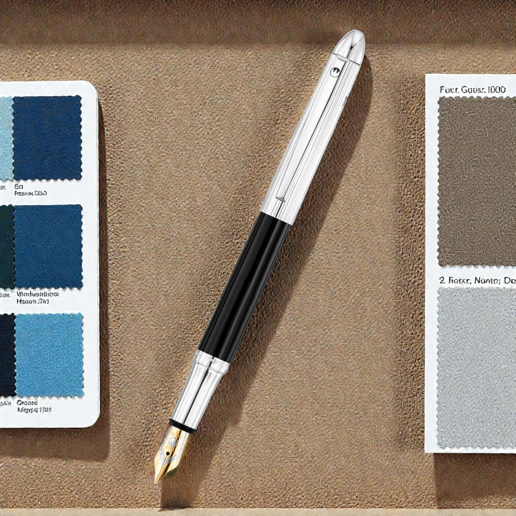 Waldmann Pocket Black/Silver CT 18CT Fountain Pen