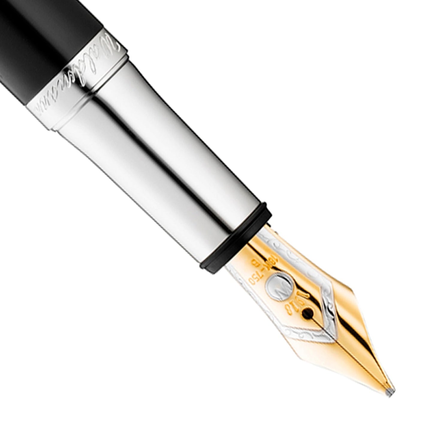 Waldmann Pocket Black/Silver CT 18CT Fountain Pen