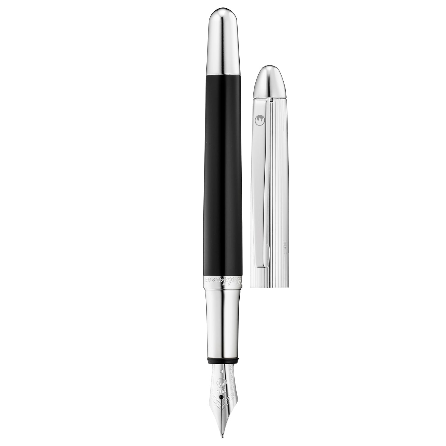 Waldmann Pocket Black/Silver CT Fountain Pen