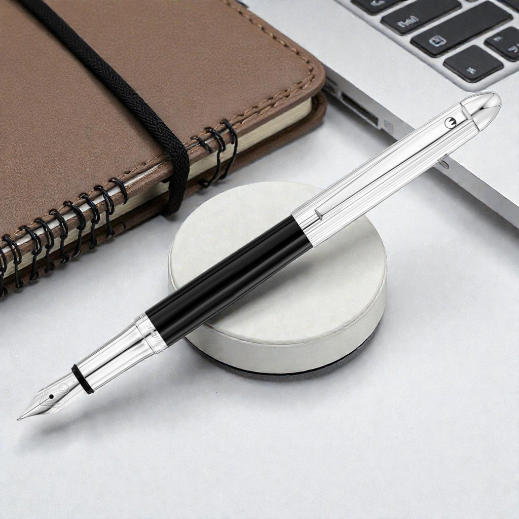 Waldmann Pocket Black/Silver CT Fountain Pen