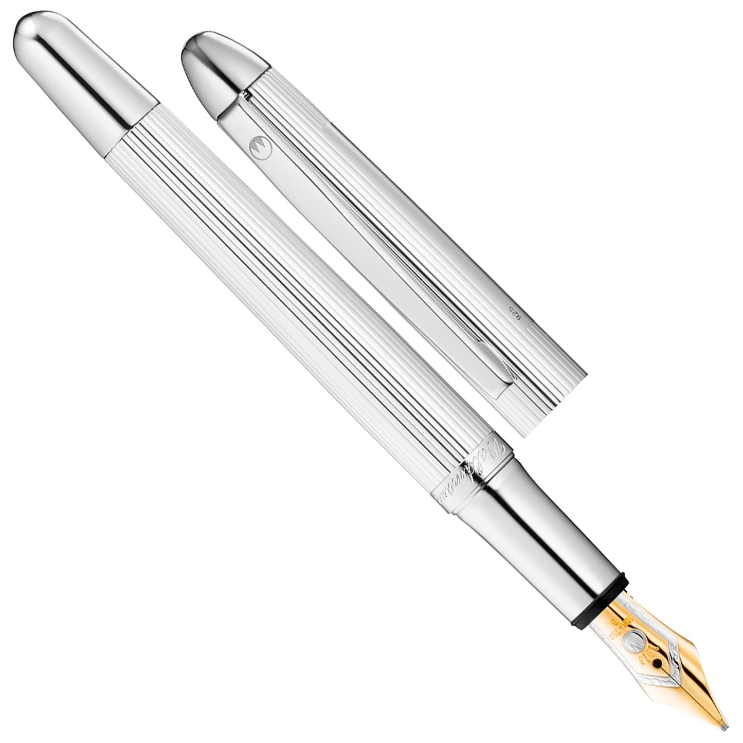 Waldmann Pocket Silver CT 18CT Fountain Pen