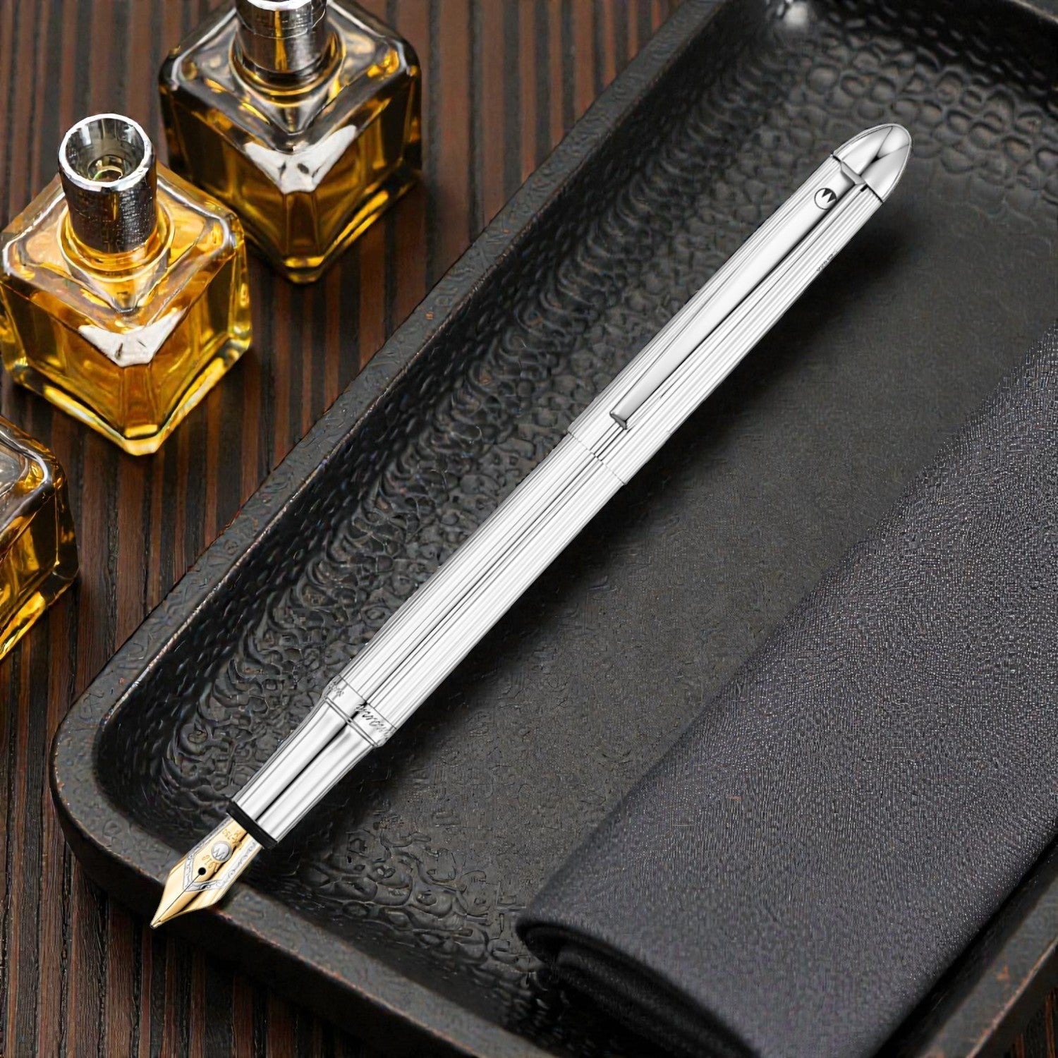 Waldmann Pocket Silver CT 18CT Fountain Pen