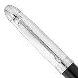 Waldmann Precieux Black/Silver Stripe CT 18CT Fountain Pen