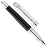 Waldmann Precieux Black/Silver Stripe CT Fountain Pen