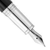 Waldmann Precieux Black/Silver Stripe CT Fountain Pen