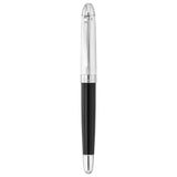 Waldmann Precieux Black/Silver Stripe CT Roller Ball Pen 7001