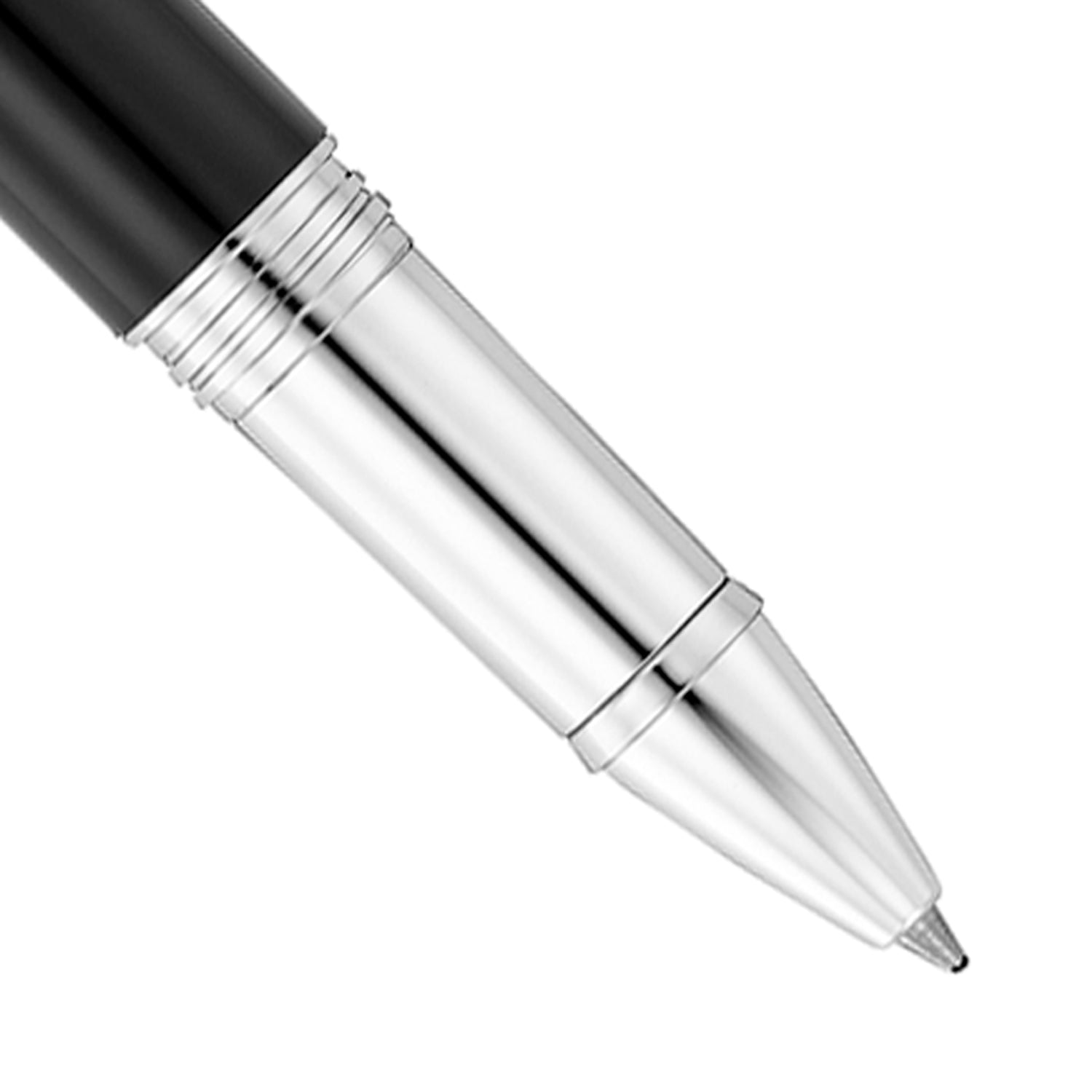 Waldmann Precieux Black/Silver Stripe CT Roller Ball Pen 7001