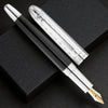 Waldmann Precieux Black/Silver Wave CT 18CT Fountain Pen