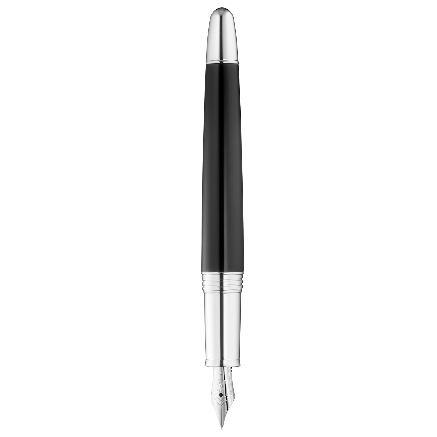 Waldmann Precieux Black/Silver Wave CT Fountain Pen