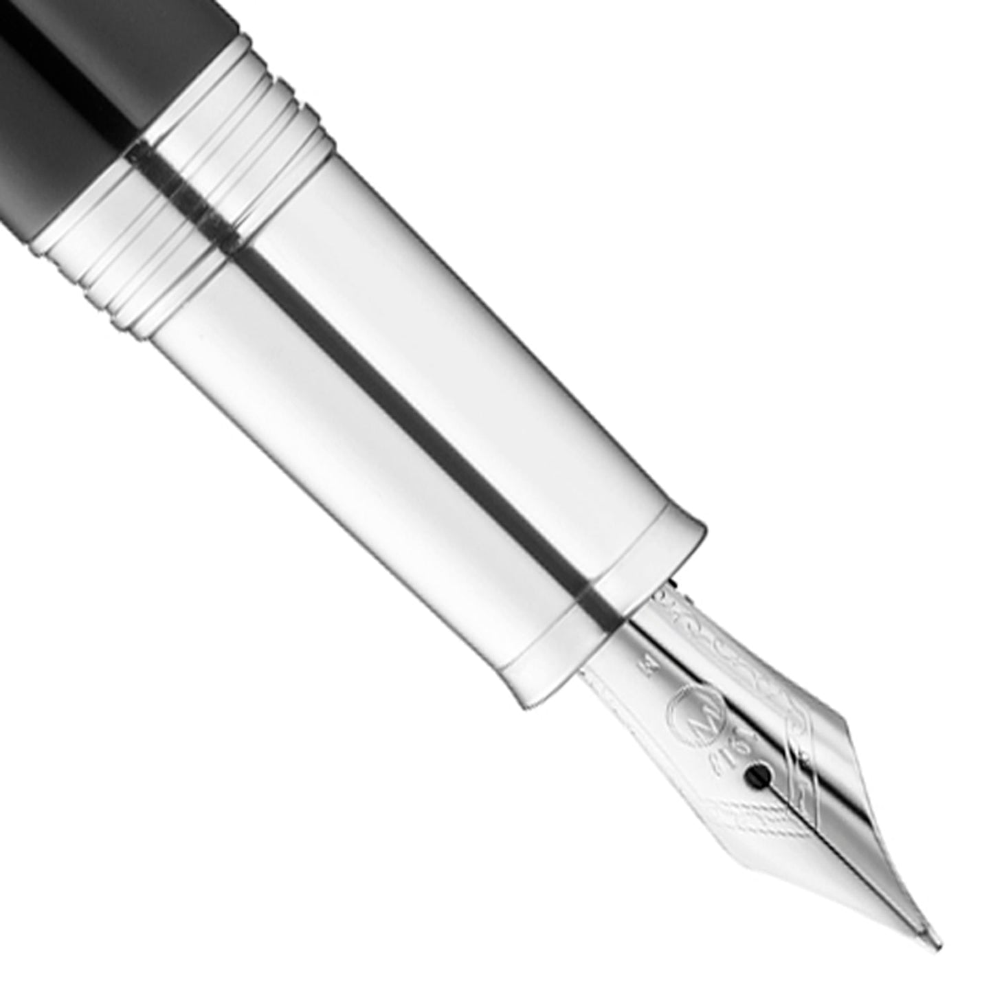 Waldmann Precieux Black/Silver Wave CT Fountain Pen