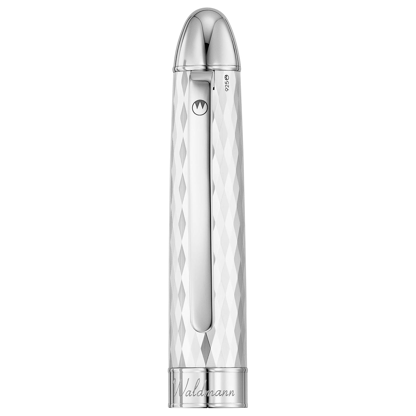 Waldmann Precieux Black/Silver Wave CT Roller Ball Pen 3095