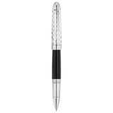 Waldmann Precieux Black/Silver Wave CT Roller Ball Pen 3095