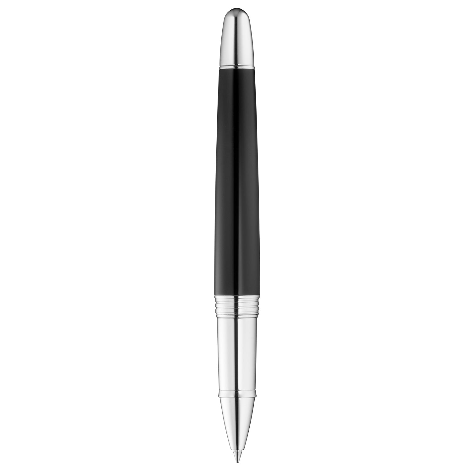 Waldmann Precieux Black/Silver Wave CT Roller Ball Pen 3095
