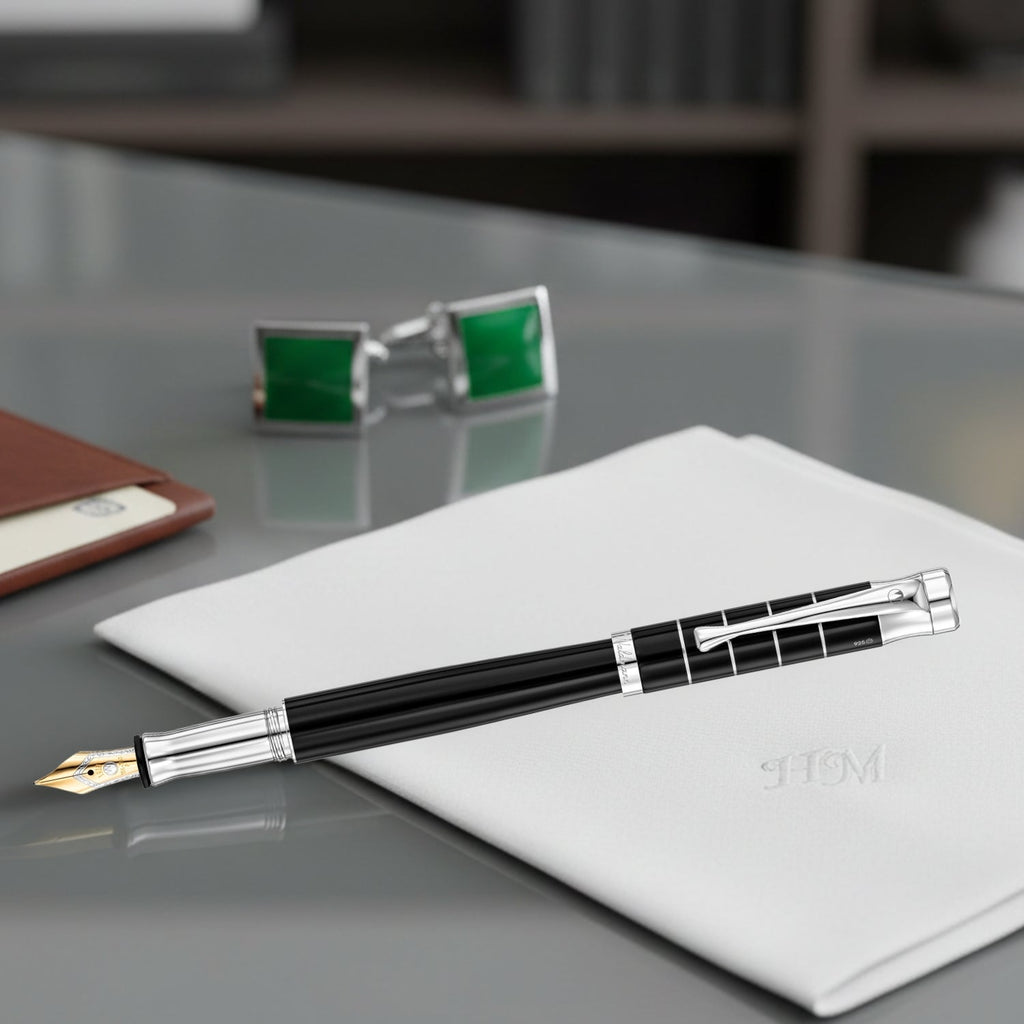 Waldmann Tango Black CT 18CT Fountain Pen