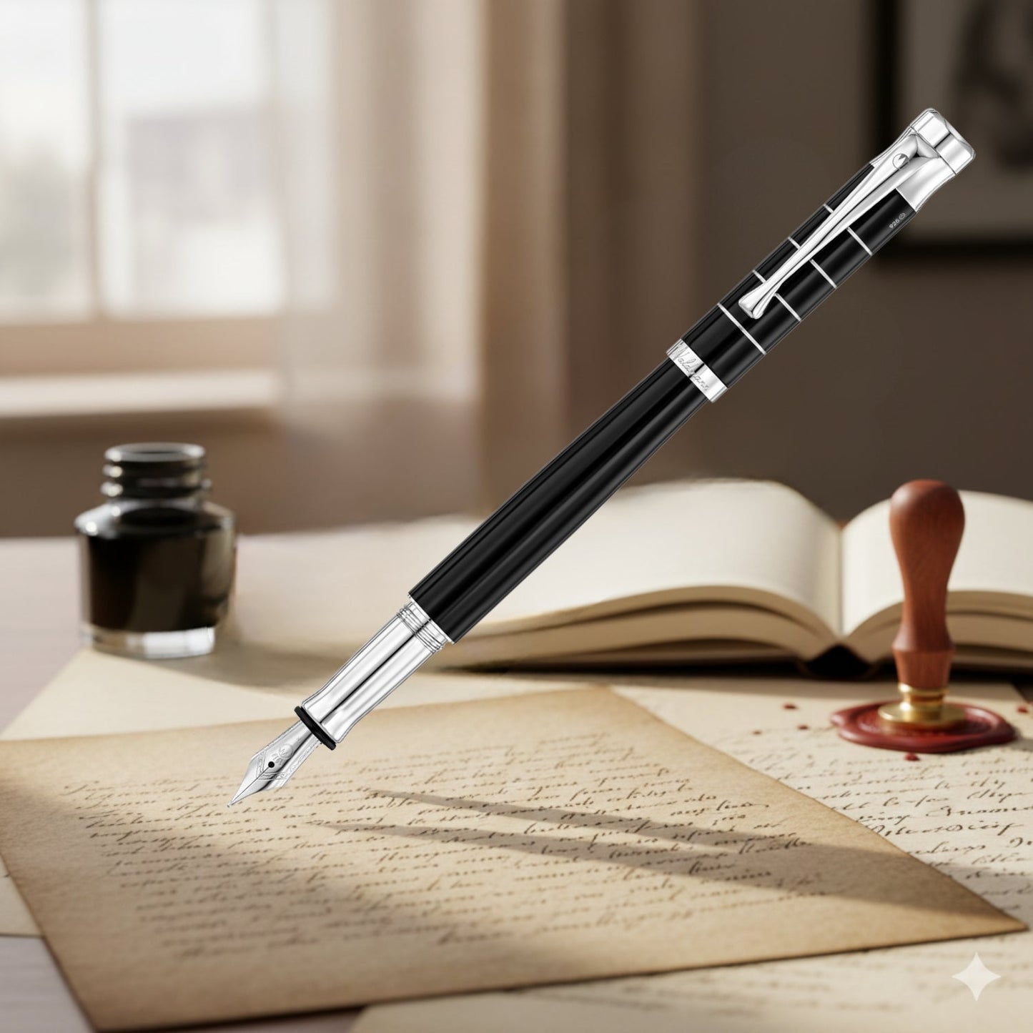 Waldmann Tango Black CT Fountain Pen